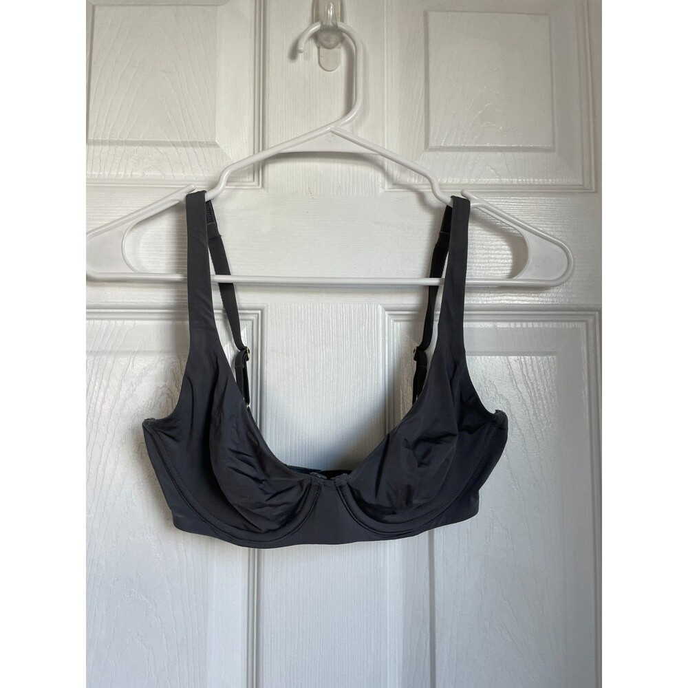 CUUP The Scoop Bra Underwire Support Everyday Comfort Lingerie 30D blue grey